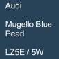 Preview: Audi, Mugello Blue Pearl, LZ5E / 5W.